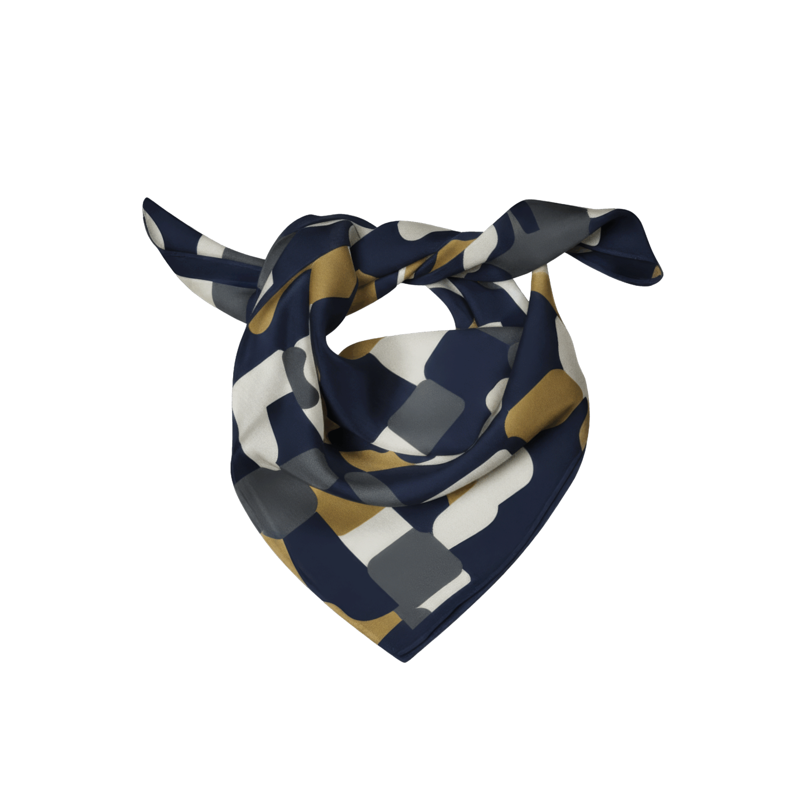 Sjaal All-Over Print | Zijde Satijn Recycled Polyester